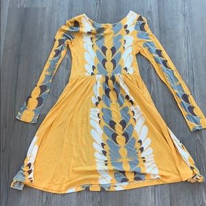 french connection l/s modal yellow dress, SZ 4